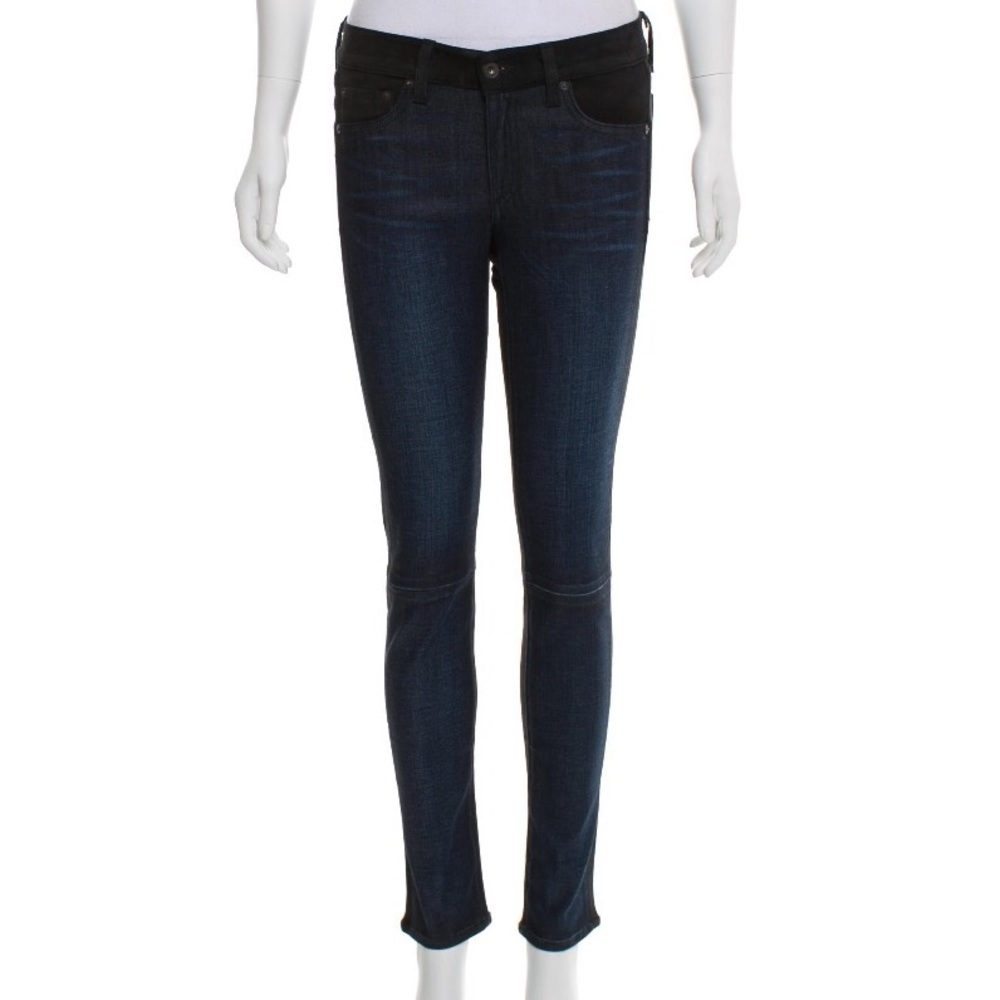 Rag & Bone Mid-Rise Leather Pants